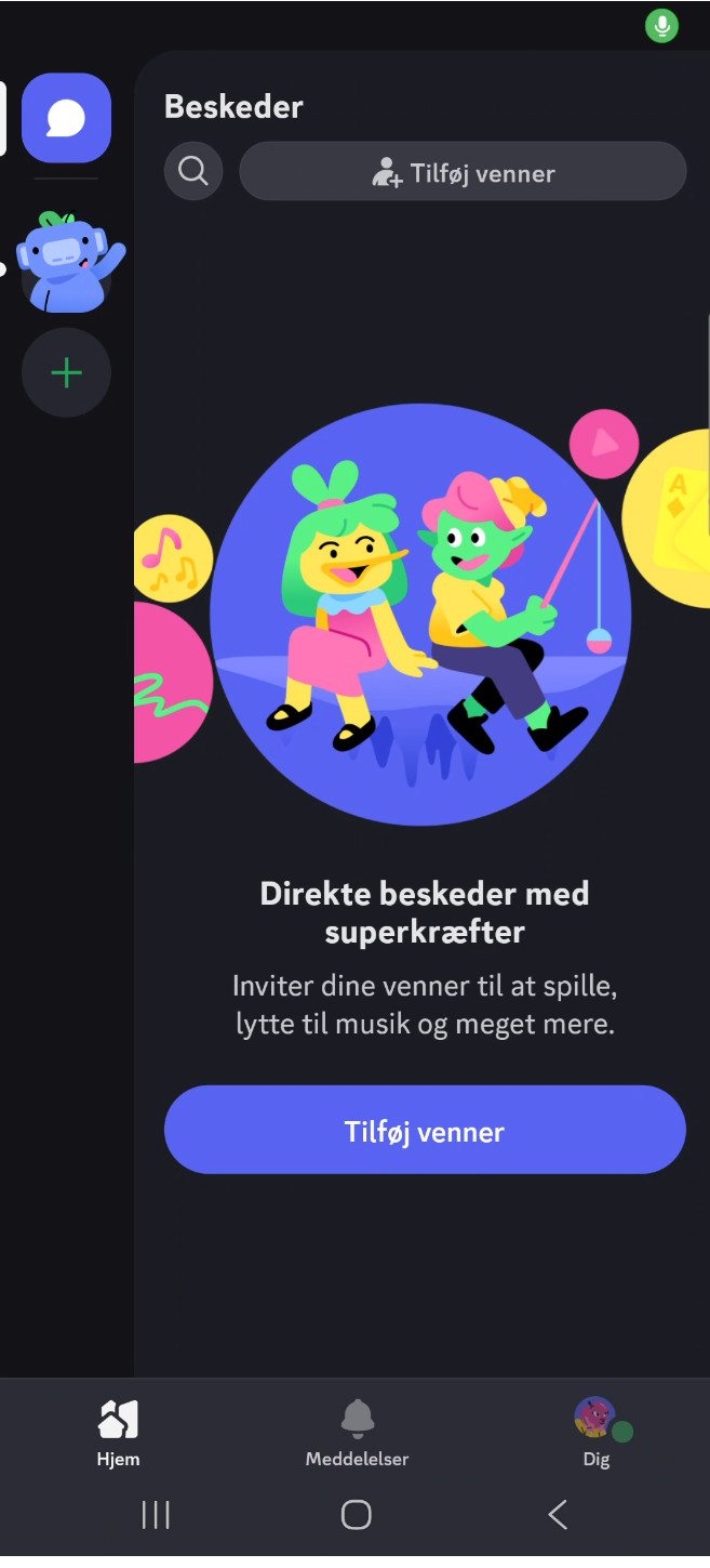 Tilføj server på discord